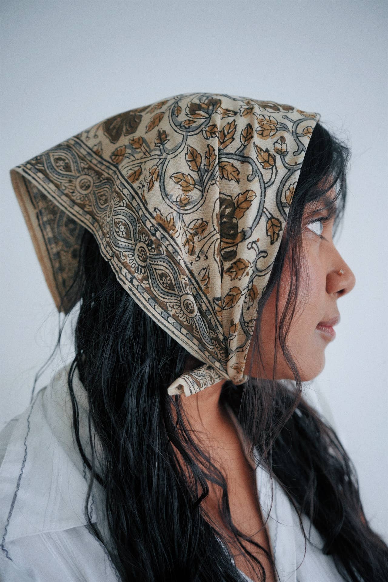 Kalamkari Cotton Bandana | Arabian Jasmine