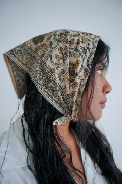 Kalamkari Cotton Bandana | Arabian Jasmine