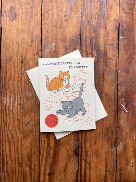 Crafty Cats Friendship Card