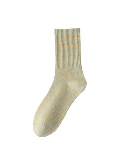 Striped Crew Socks | Green
