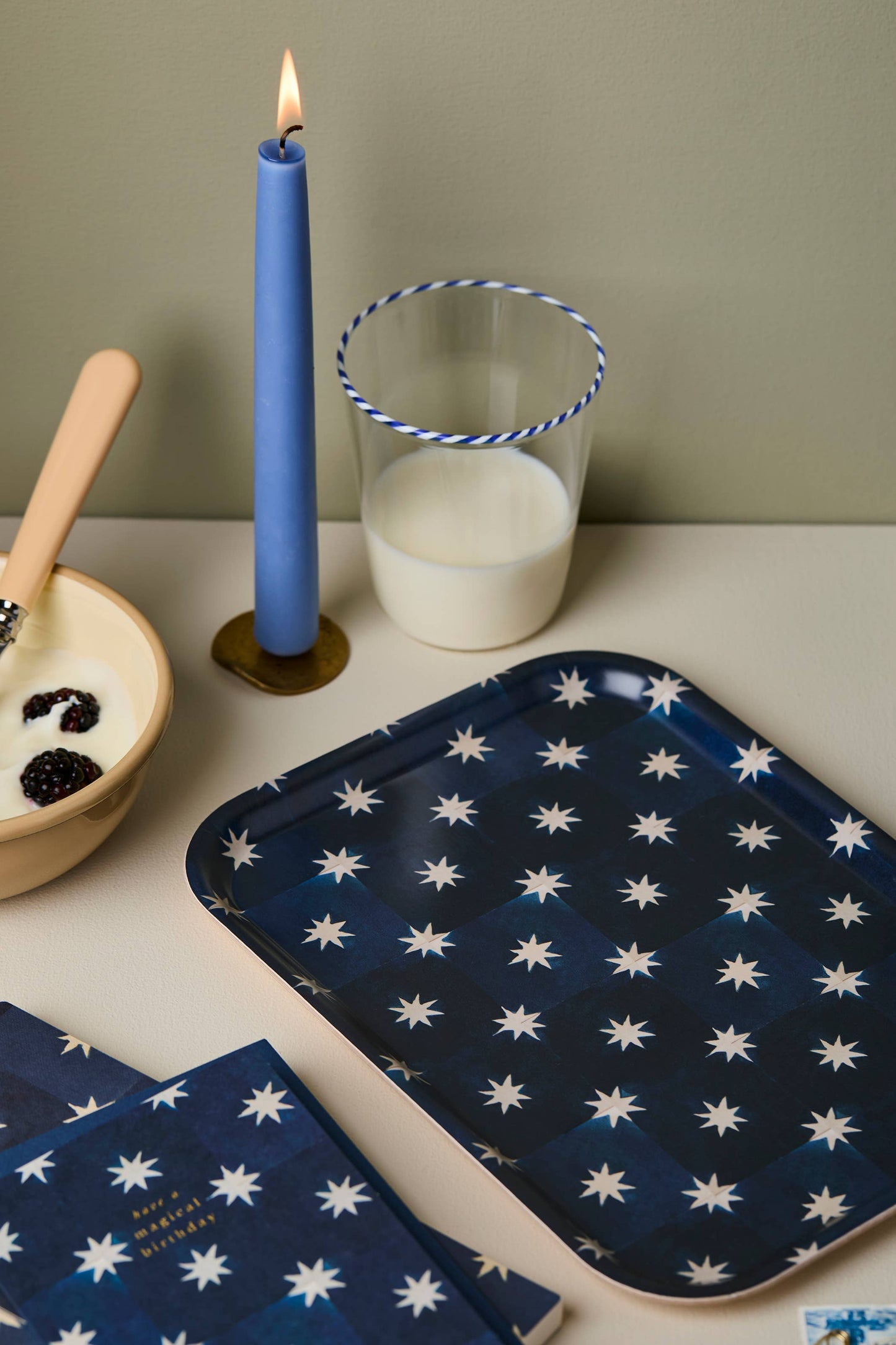 Navy Star Tray | Small