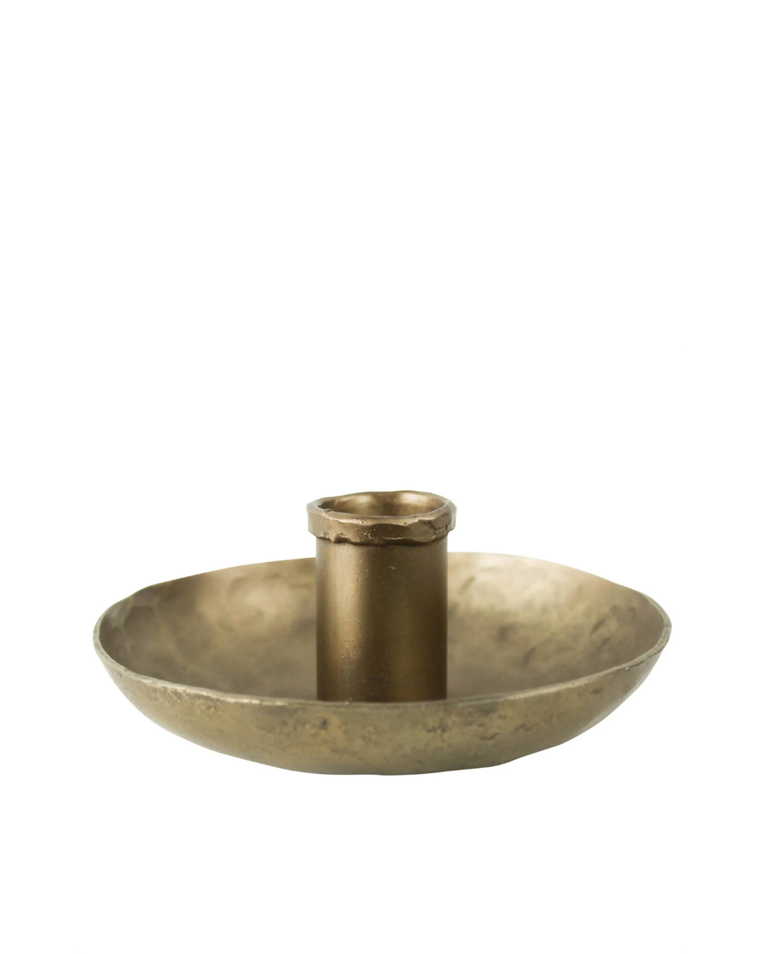 Saucer Taper Holder | Brass