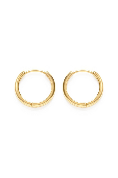 Simple 15mm Huggie Hoop