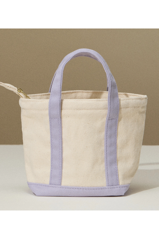 Small Zip Tote Bag | Lavender