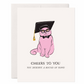 Cat Graduation Card