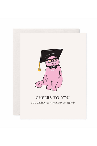 Cat Graduation Card