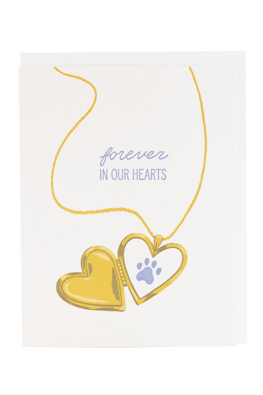 Locket Pet Sympathy Card