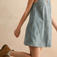 Jacquard Denim Mini Dress