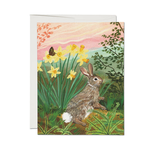 Spring Greetings Blank Card