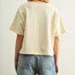 Weekend Boxy Crop Tee | Oatmeal