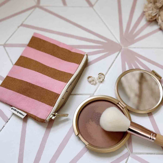 Marie Coin Purse | Caramel + Strawberry
