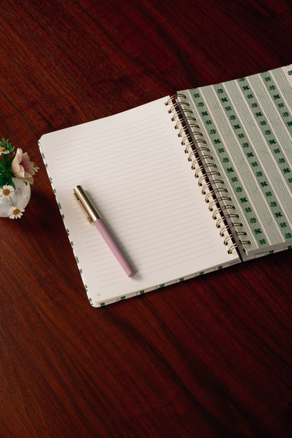 Clover Vine Spiral Lined Notebook