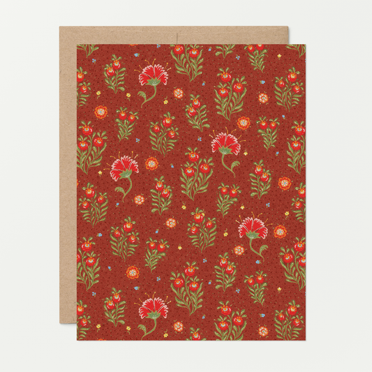 Winter Berry Flutter Card