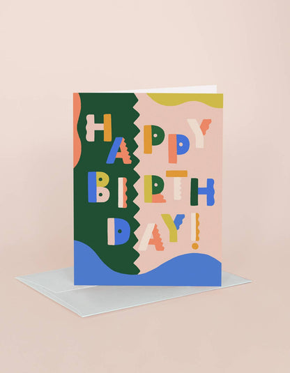Birthday Colorblock Card
