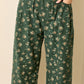 Floral Balloon Pants | Hunter Green