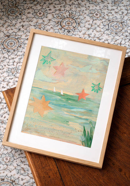 Muted Coastal Art Print | 8 x 10