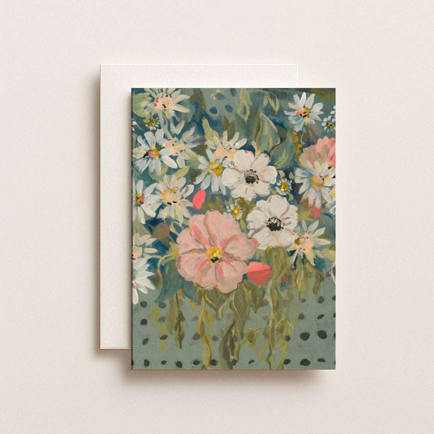 Blue Floral Card