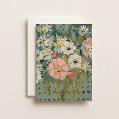 Blue Floral Card