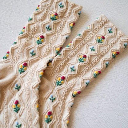 Little Buds Crew Socks | Milk Tea