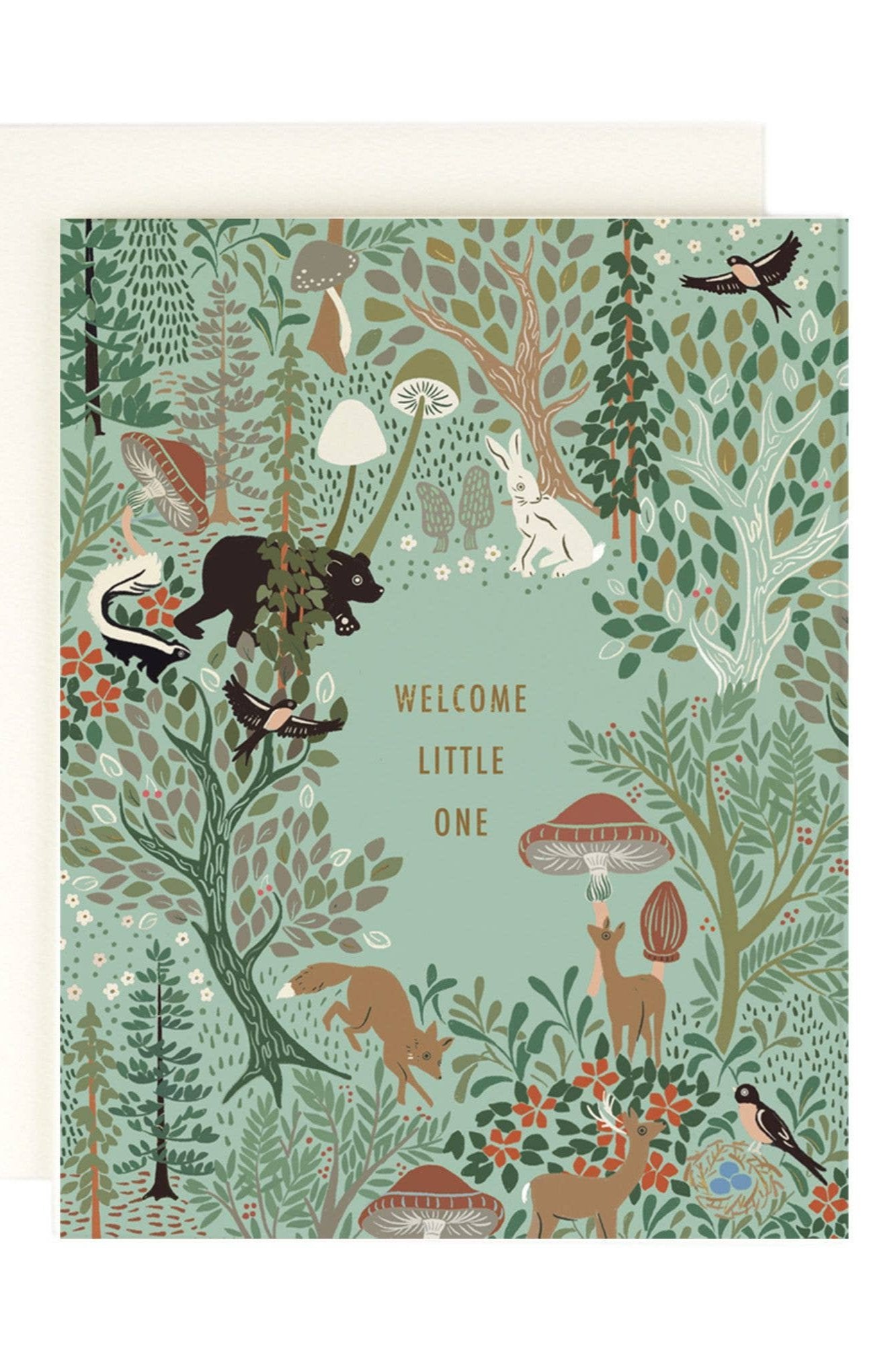 Woodland New Baby Card