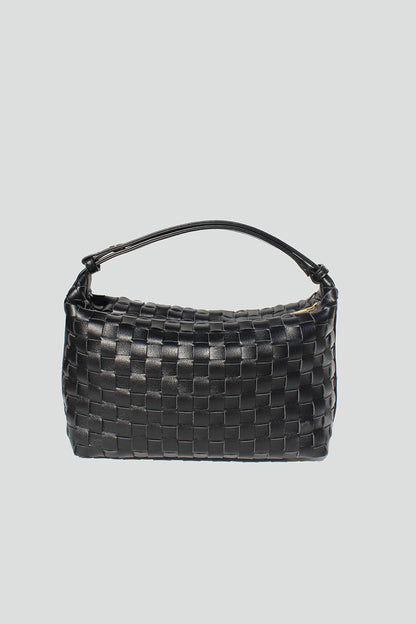 Serenity Woven Shoulder Bag | Black