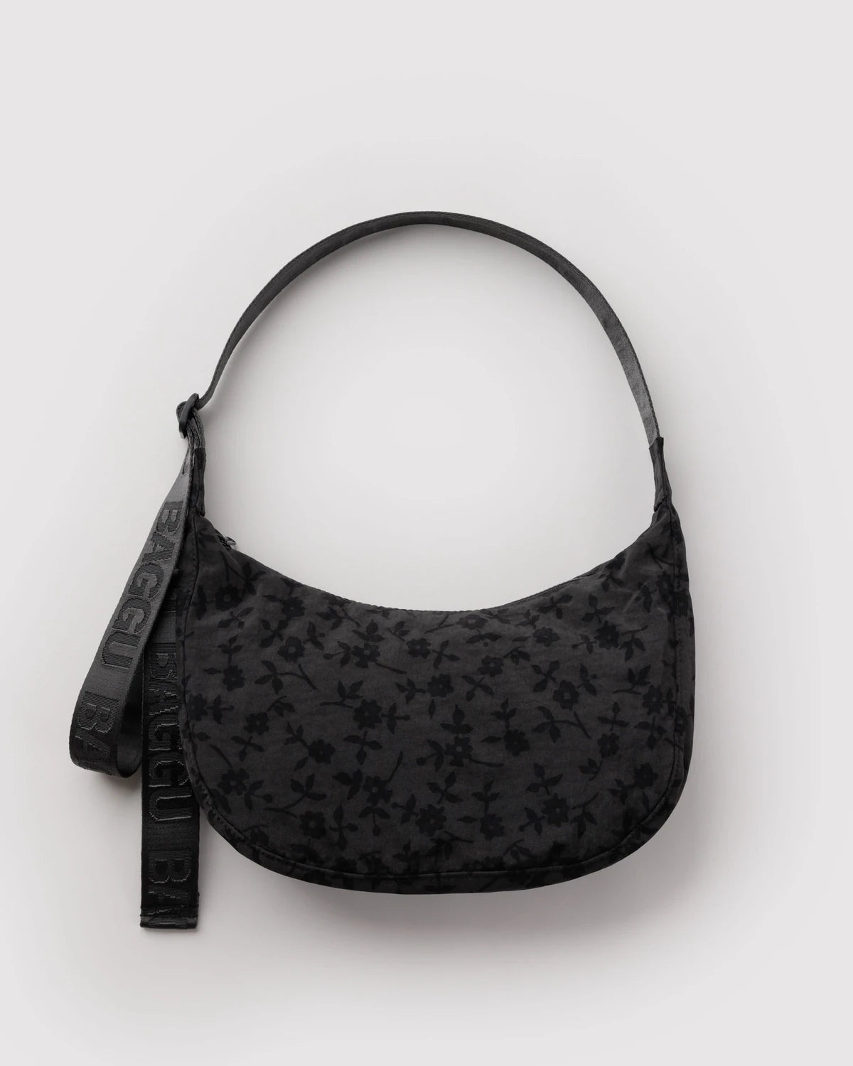 Medium Crescent Bag | Charcoal Ditsy Floral