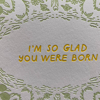 Glad Born Card