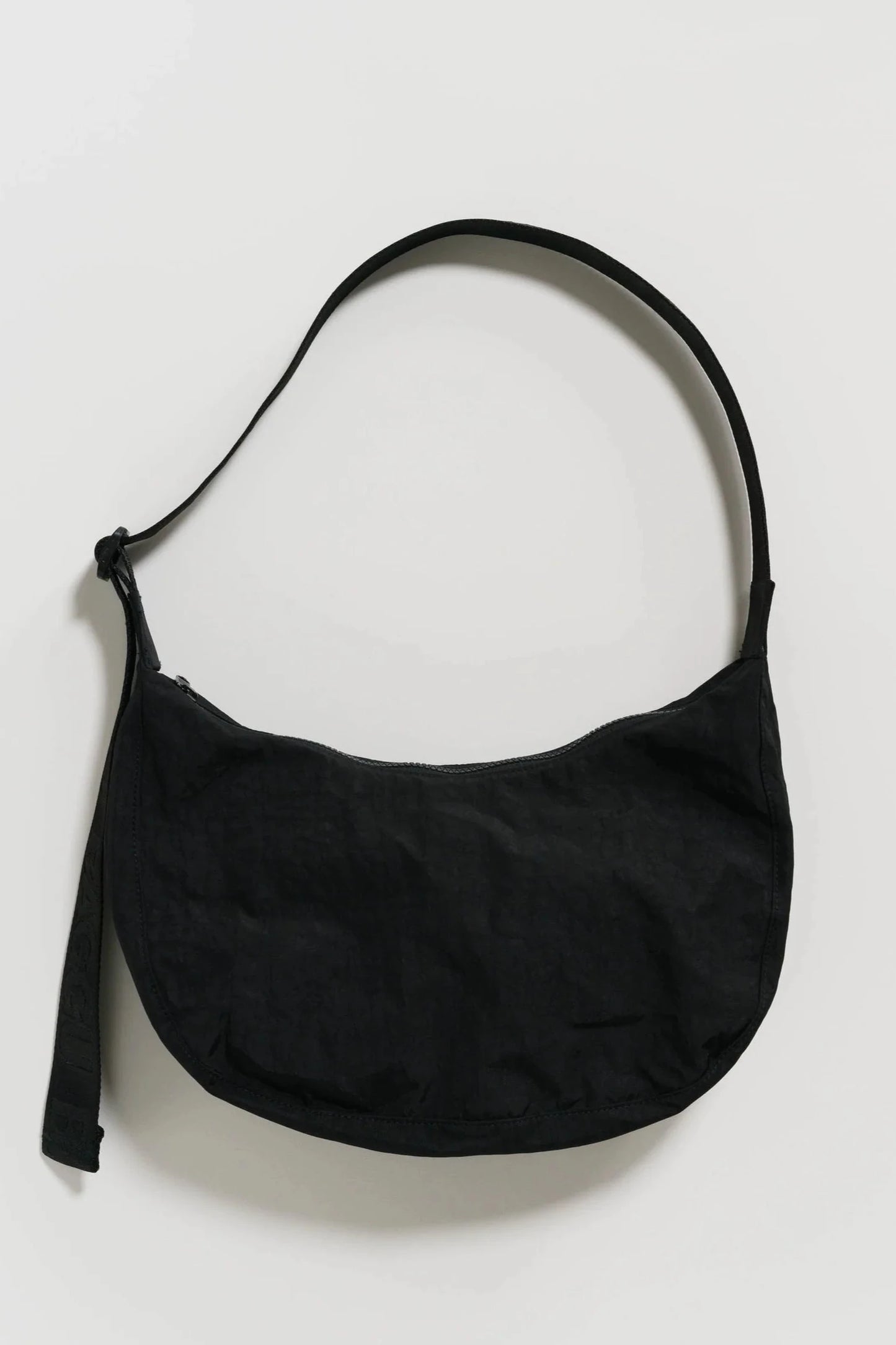 Medium Crescent Bag | Black 37.5" Strap