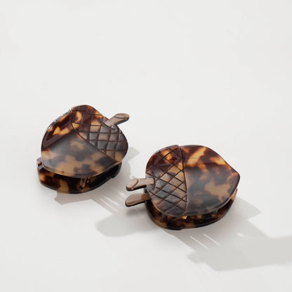 Tortoise Acorn Hair Claw