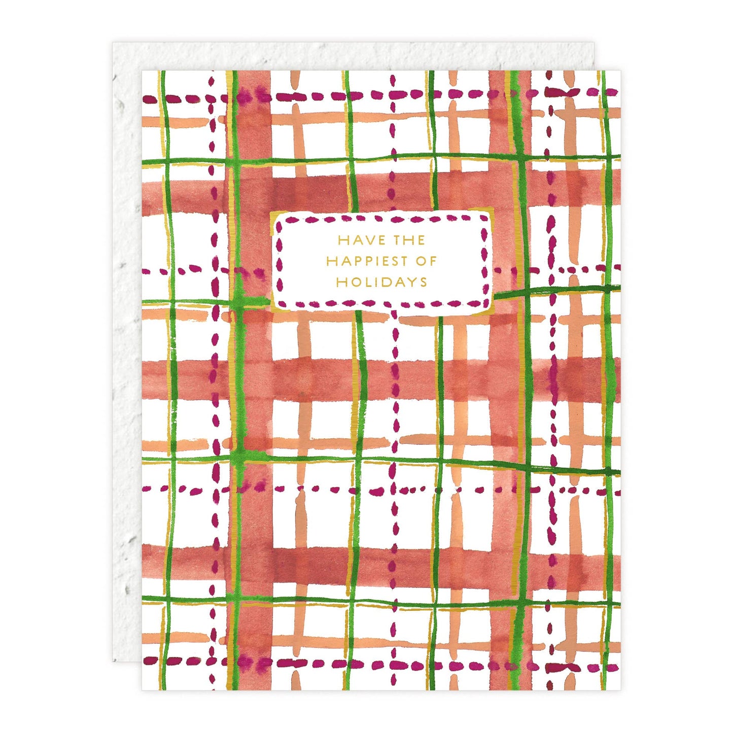 Holiday Plaid Card