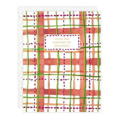 Holiday Plaid Card