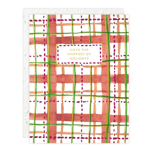 Holiday Plaid Card