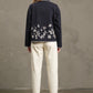 Folk Embroidered Jacket | Navy