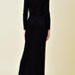 Dotted in Gold Velvet Maxi Dress