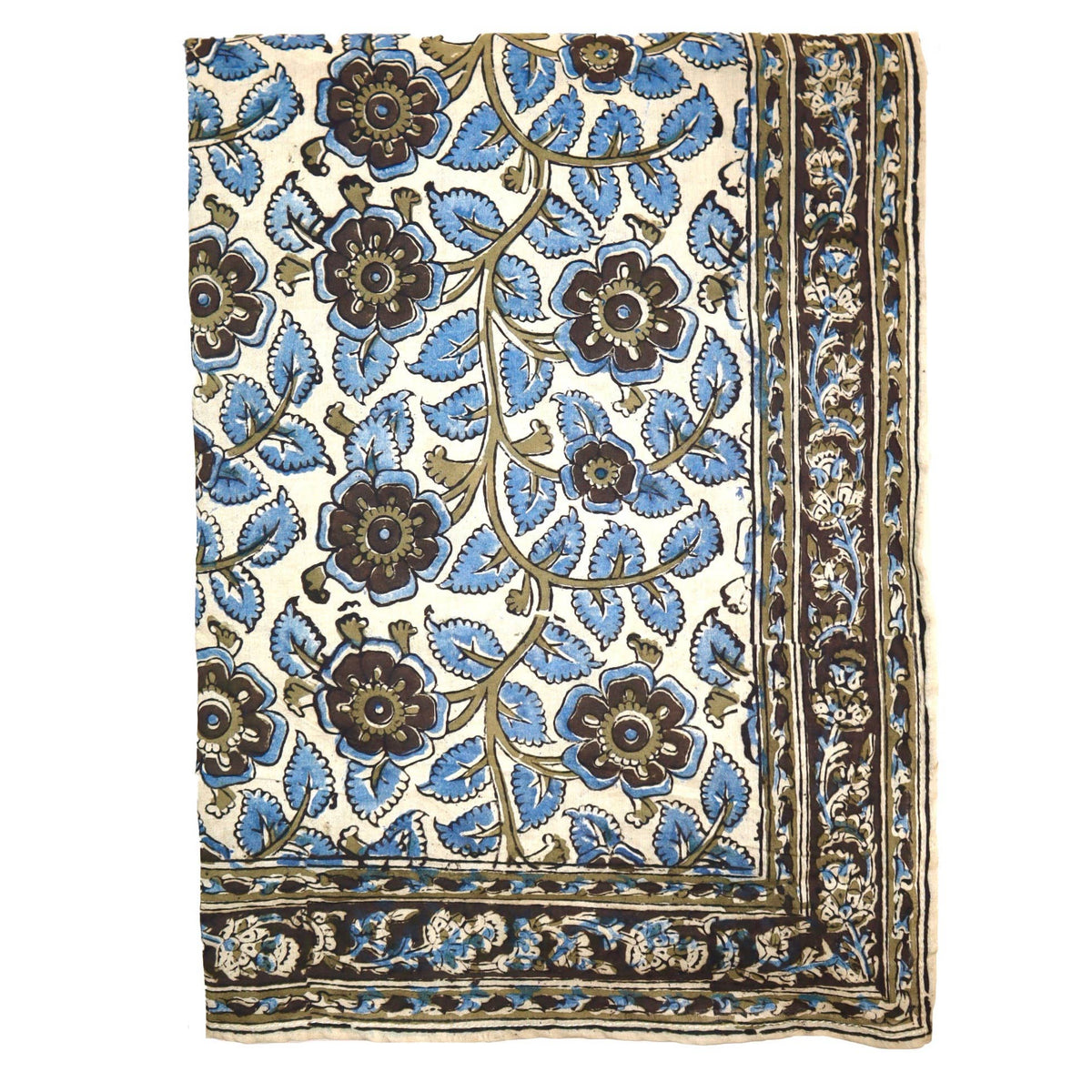 Kalamkari Cotton Bandana | Dusky Blooms