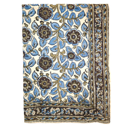 Kalamkari Cotton Bandana | Dusky Blooms