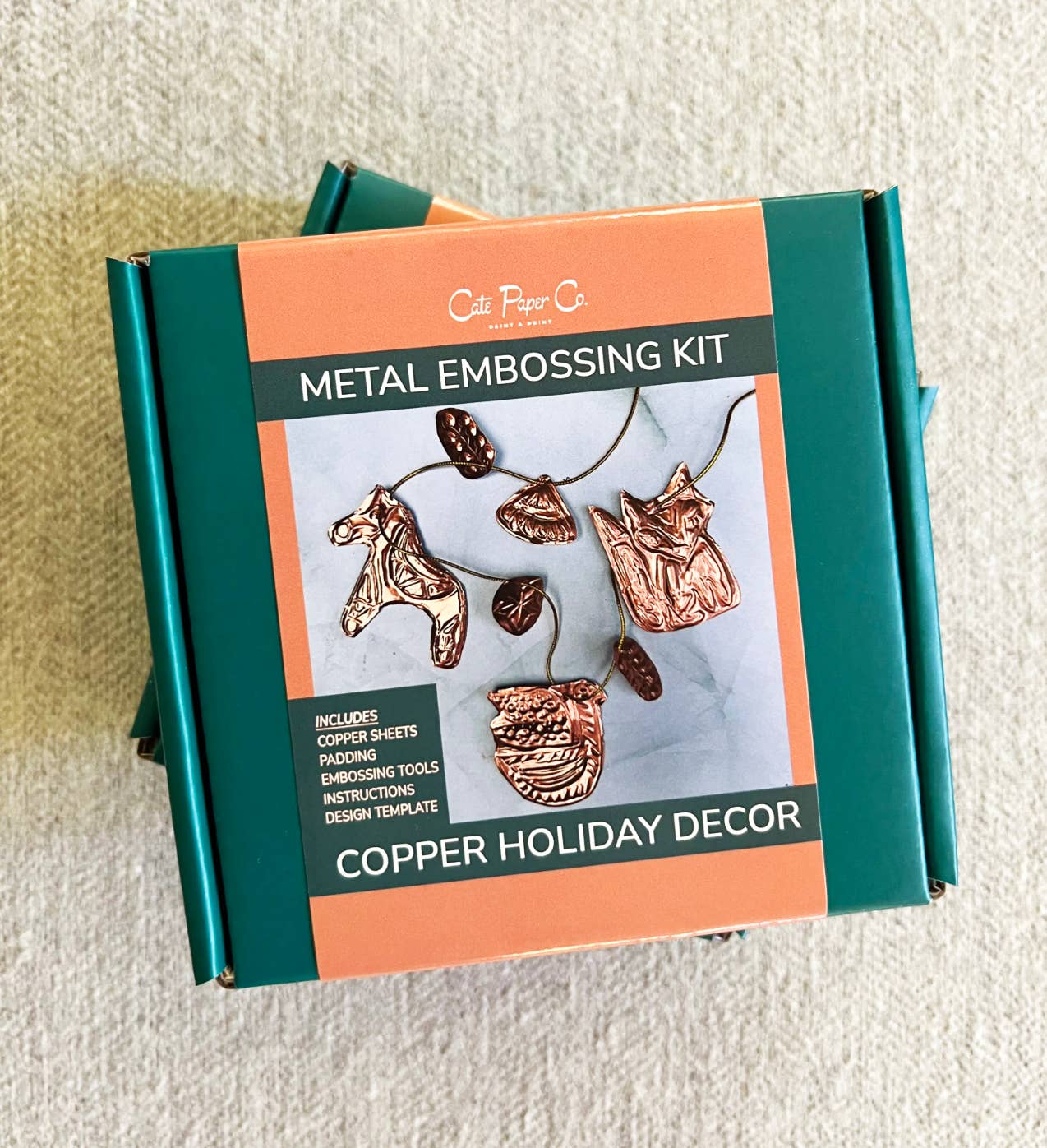 Copper Garland Metal Embossing Kit