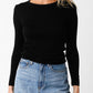 Longline Baby Tee | Black