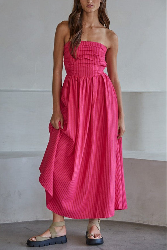 Wayland Strapless Midi Dress