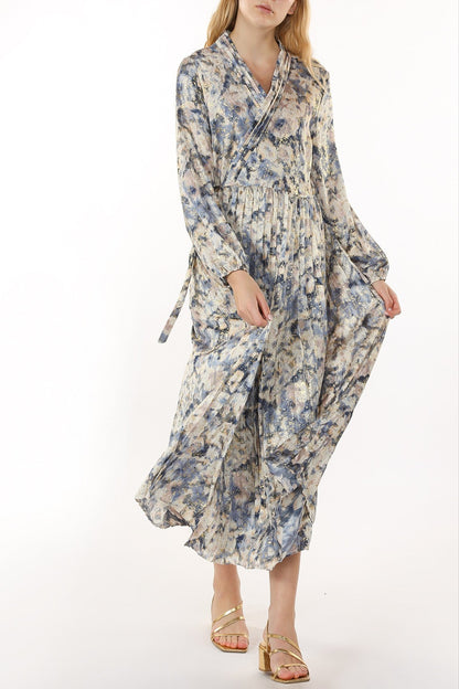 Saltwater Abstract Midi Dress