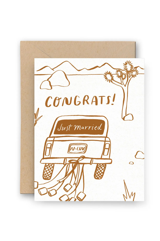 Congrats! Joshua Tree Wedding Card