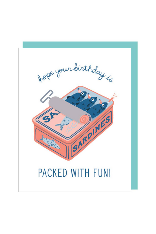 Sardines Birthday Card