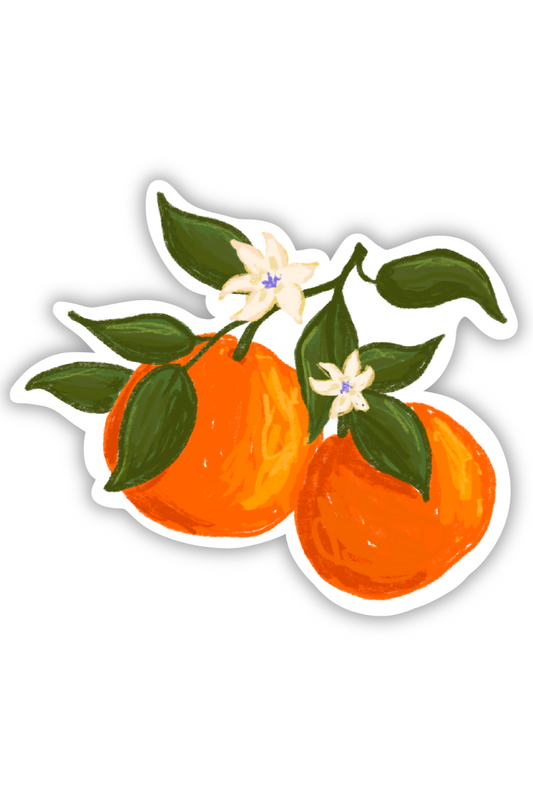 Oranges Die-Cut Sticker