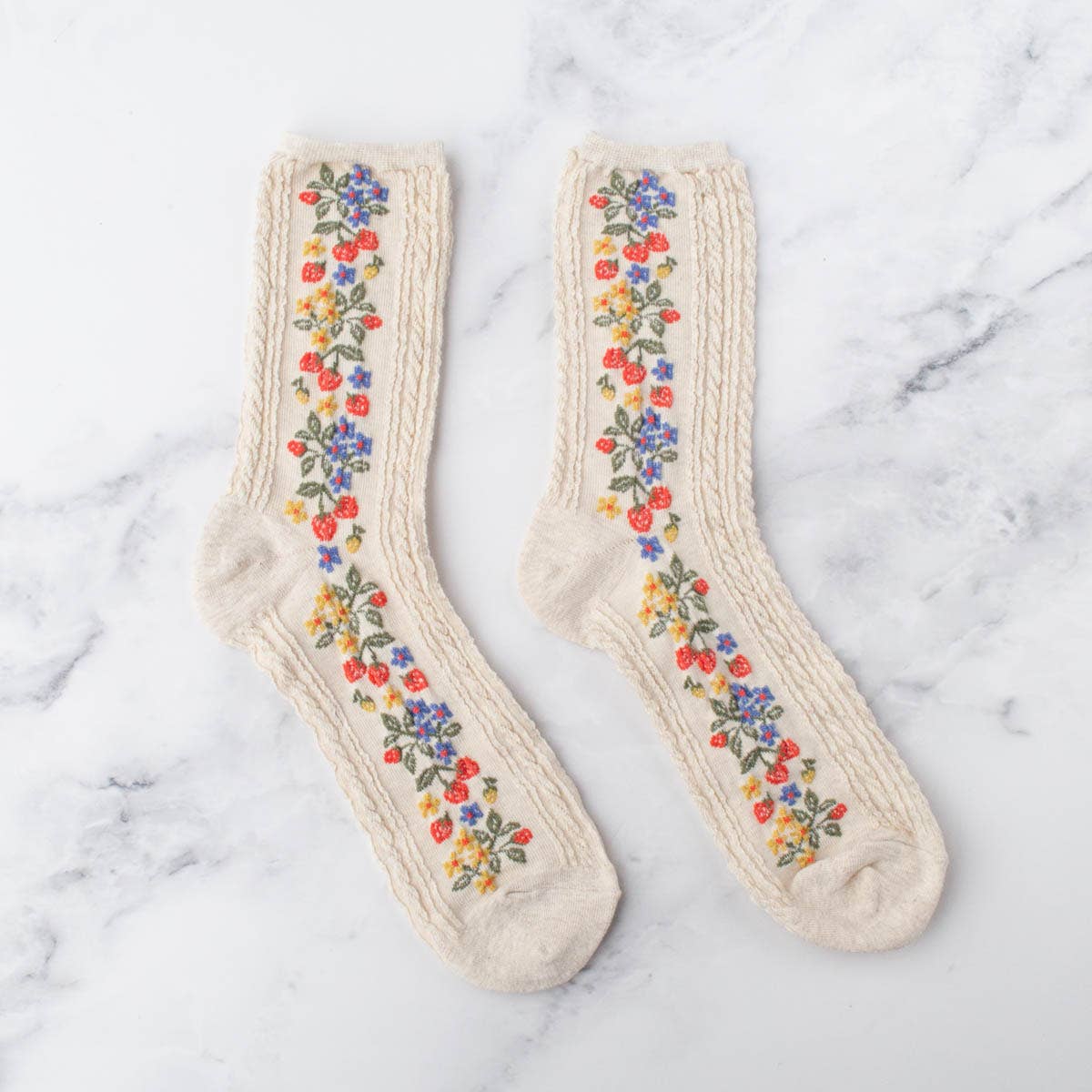 Strawberry Patch Socks