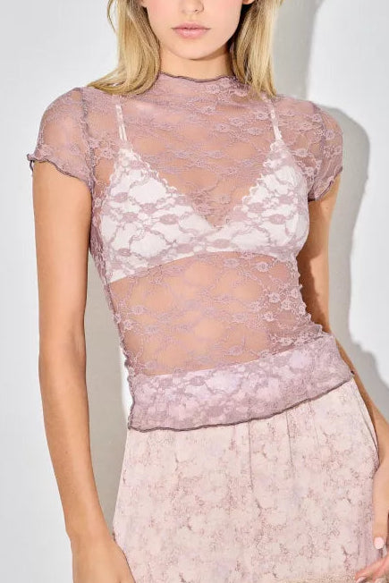 Sheer Lace Top | Coco