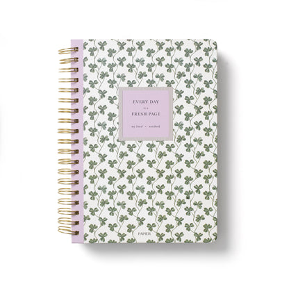 Clover Vine Spiral Lined Notebook