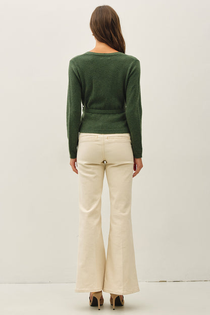 Tie Wrap Sweater | Hunter