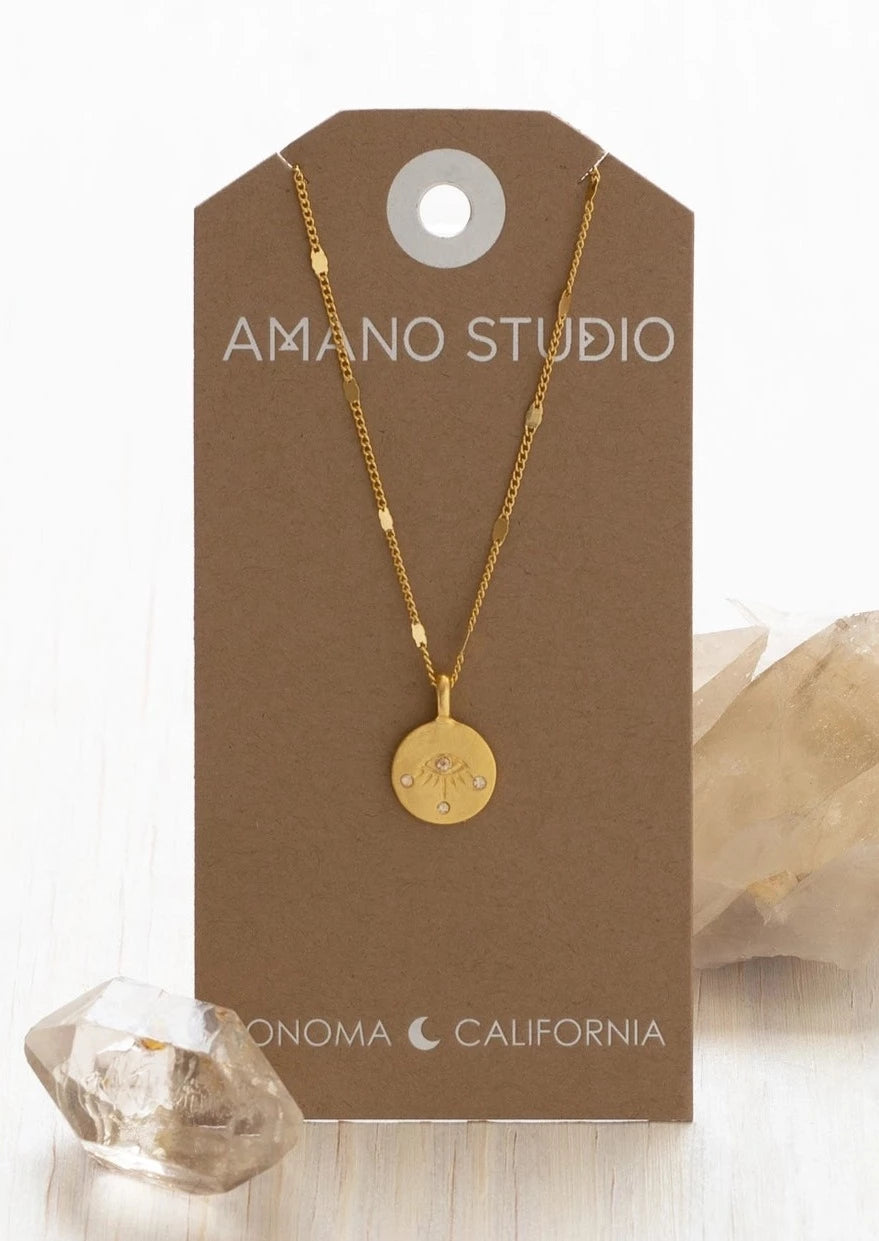 Eye of Protection Necklace | Crystal