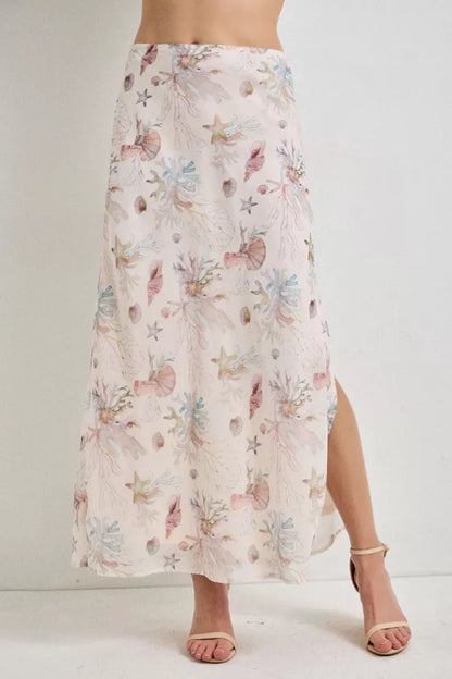 Coral Reef Midi Skirt