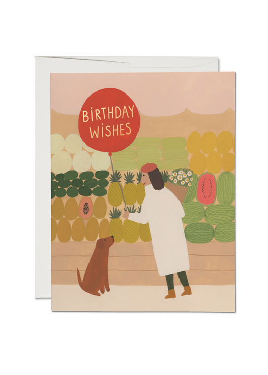 Fruit Stand Wishes Card